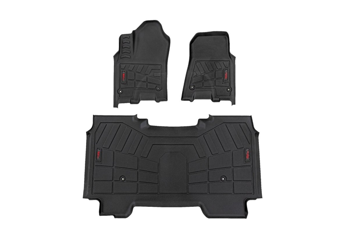 Ram 2500 Floor Mats - Front & Rear - Rough Country - Sure-Fit - 2025+